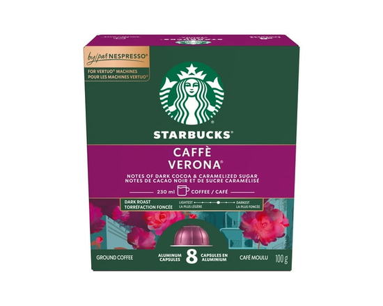STARBUCKS Capsules Caffè Verona pour Nespresso Vertuo - 230 ml