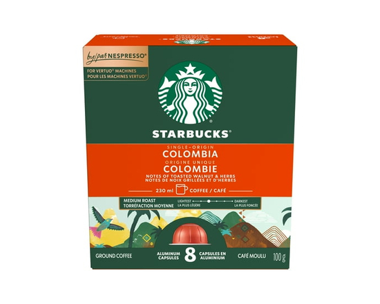 STARBUCKS Café Origine unique Colombie pour Nespresso Vertuo - 230 ml