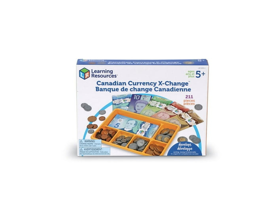 Learning Resources Canadian Currency X-Change Activity Set, Play Money Ages 5 and Up