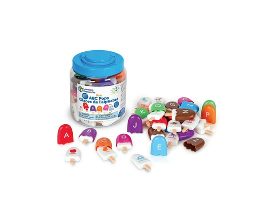 Learning Resources Mini Abc Pops, mots de vocabulaire, alphabet, 3 ans et plus