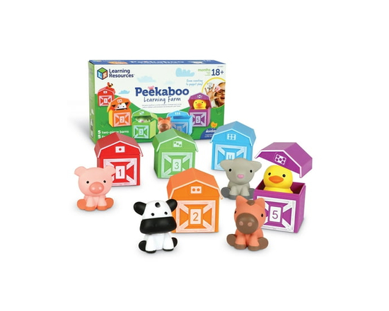 Learning Resources Peekaboo Learning Farm, Sorting Toy, Ages 18 Months and Up