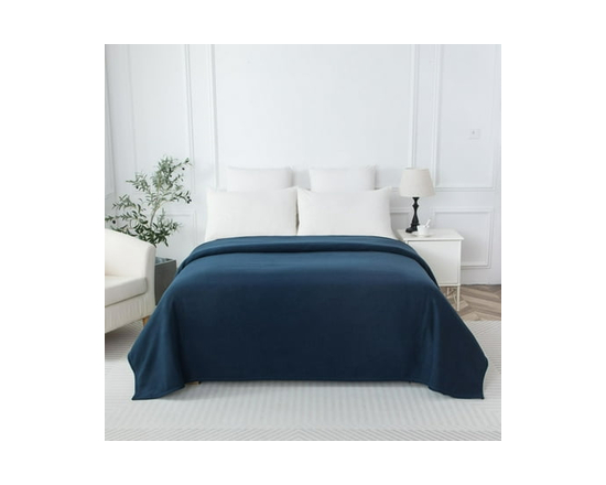 Mainstays Microfleece Blanket Blue T (Blue)