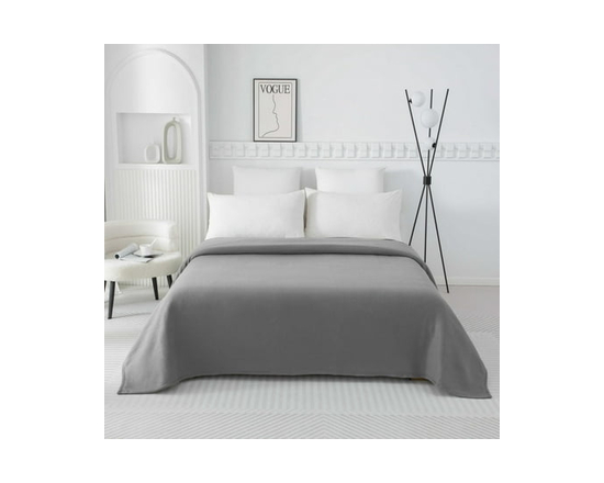 Mainstays Microfleece Blanket Blue T (Grey)
