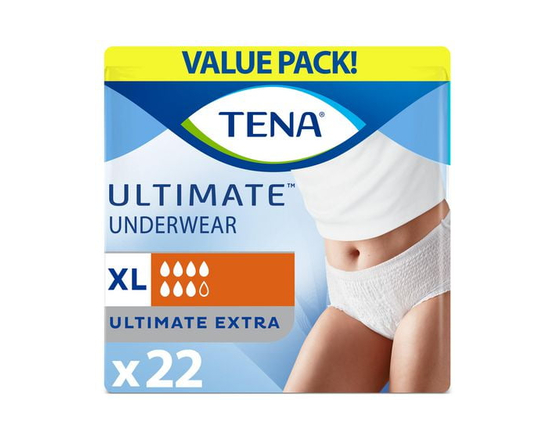 TENA Protective Incontinence Underwear, Ultimate Absorbency Extra Large, 22 count - XL