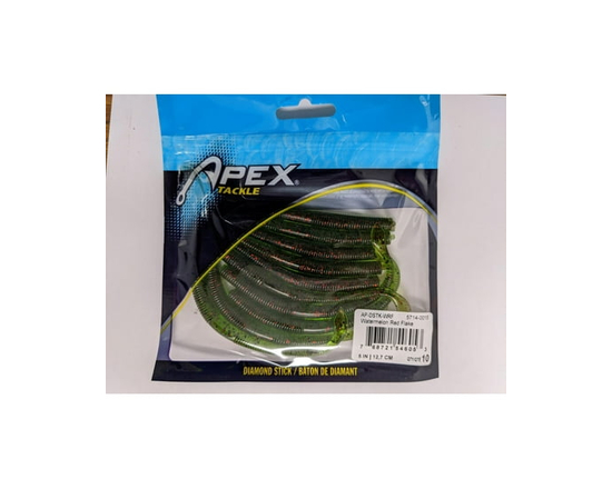 Apex AP-DSTK-WRF Bâton de diamant en flocons de pastèque rouge 5", paquet de 10
