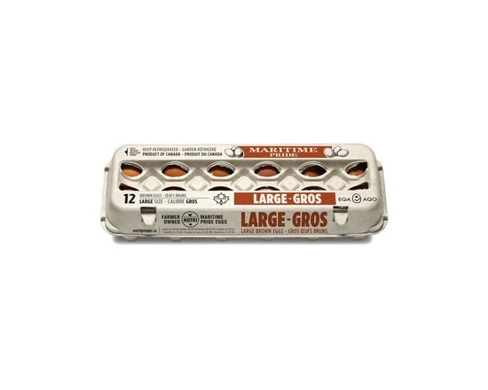 Maritime Pride Large Brown 12 Eggs - L