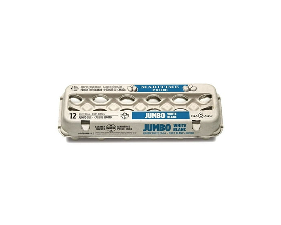 Maritime Pride Jumbo White 12 Eggs - Jumbo