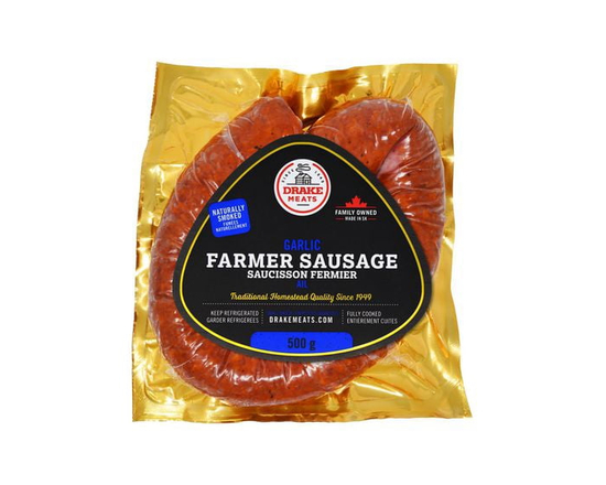 Drake Meats Garlic Farmer Sausage