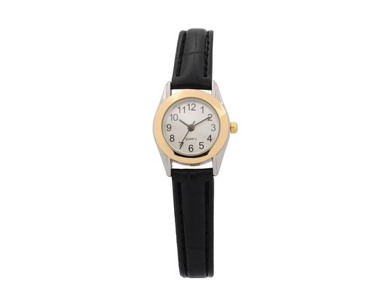 Montre  pour femme avec bracelet noir - Taille unique