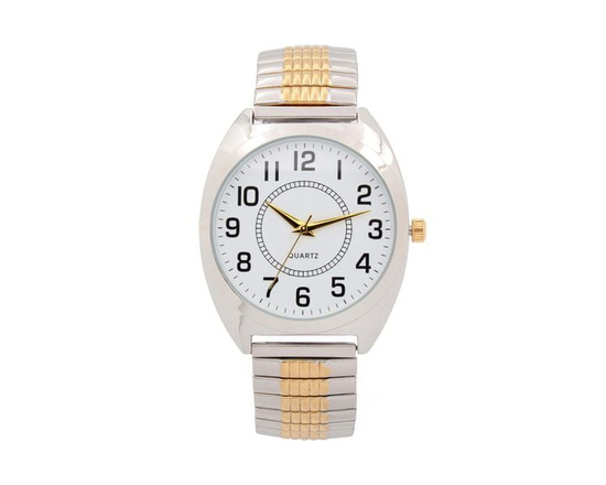 George Men's Silver Tone Expansion Watch - One Size