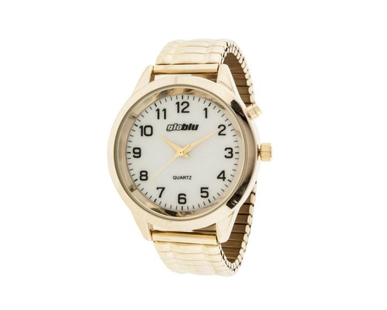 Globlu Mens Goldtone Expansion Analog Watch - One Size