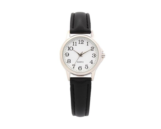 Montre  pour femme avec bracelet noir - Taille unique