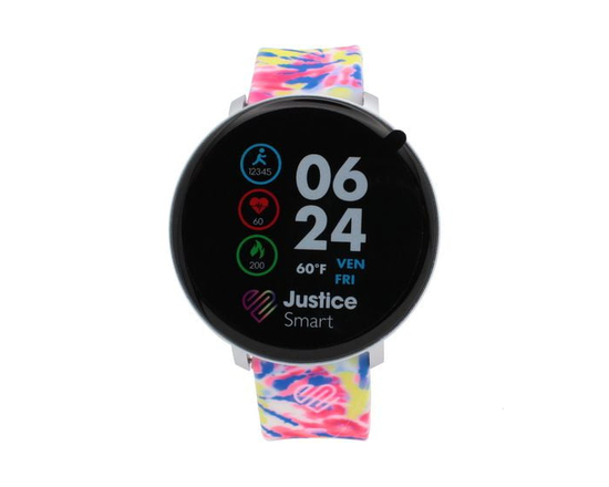 Montre Connectée Fille Justice Smart – Bracelet Tie-Dye en Silicone - Taille unique