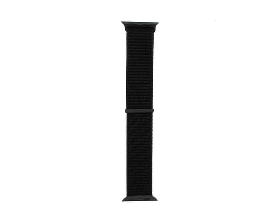 Black Nylon Sport Loop Band for Apple Watch - One Size