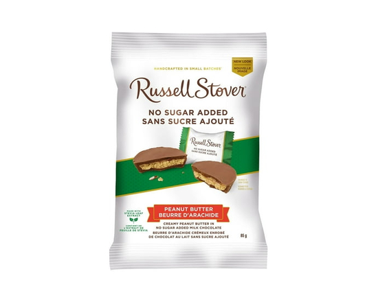 Russell Stover No Sugar Added Peanut Butter Cups, 85-Gram Bag - 85g