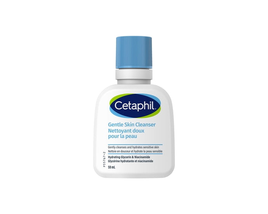 Nettoyant Doux Pour la Peau de Cetaphil 59ml Nettoyant Visage et Corps Hydratant Idéal pour les Peaux Sèches et Sensibles Recommandé par les Der