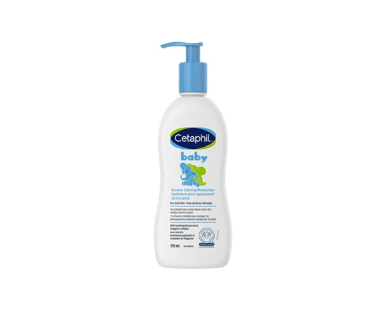 Cetaphil Baby Eczema Calming Moisturizer With Colloidal Oats, Ceramides, Shea Butter and Filaggrin For Dry Itchy Skin 295ml