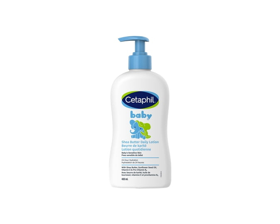 Cetaphil Baby Shea Butter Daily Lotion   24hr Hydration   Paraben, Colourant and Mineral Oil Free   400ML   Pump