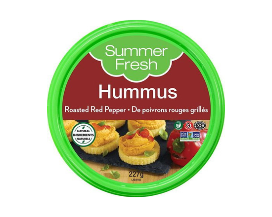 Summer Fresh Roasted Red Pepper Hummus