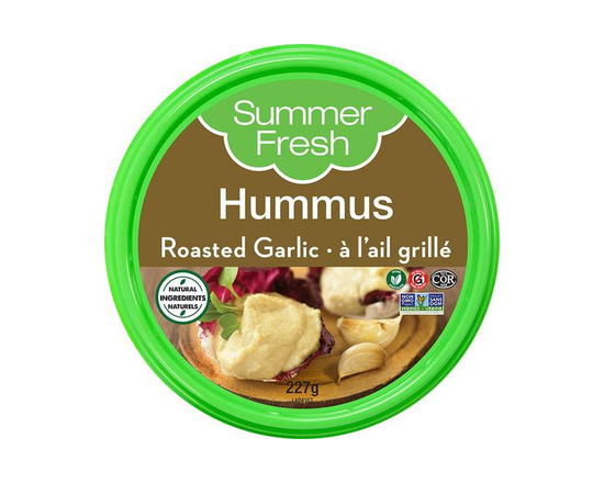 Summer Fresh Roasted Garlic Hummus