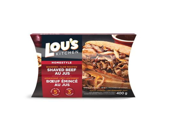 Lou's Kitchen Homestyle Shaved Beef Au Jus