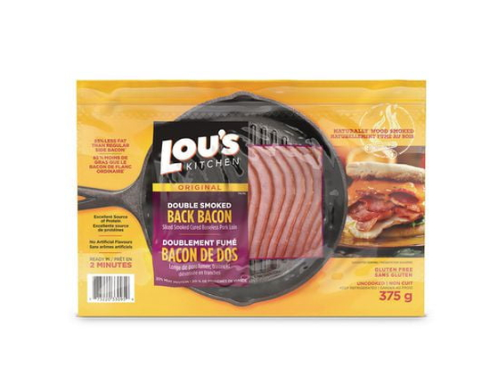 Lou's BBQ Company Lou's BBQ Original Double Smoked Back Bacon
