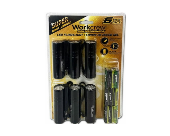 6Pk Led Flashlight - S