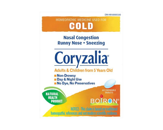 Boiron Coryzalia For Cold Symptoms