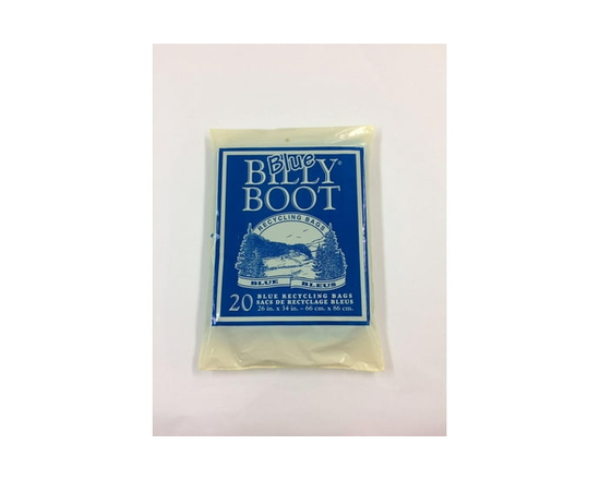 Billy Boot Blue Recycling Bags 26" x 34"