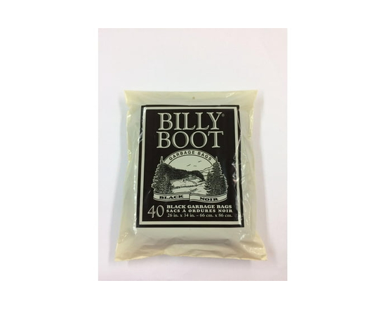Billy Boot Black Garbage Bags 26 x 34