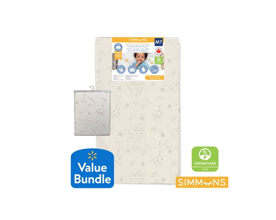 Simmons Organic Sleep Bundle Baby Crib Mattress & Protector