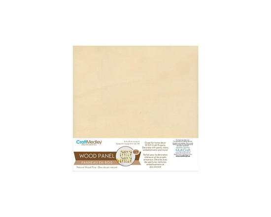 MultiCraft square wood panel 6x6 - 6" x 6"
