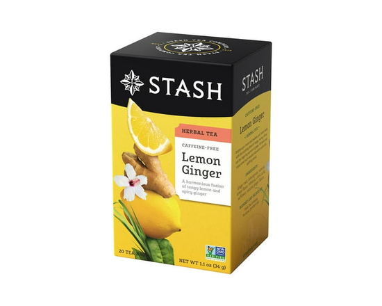 Stash Lemon Ginger Herbal Tea - 20.00 Tea Bags