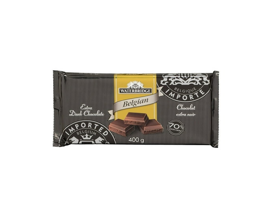 Waterbridge Barre Gold Chocolat Noir Extra Intense, 400 Grams - 400 g