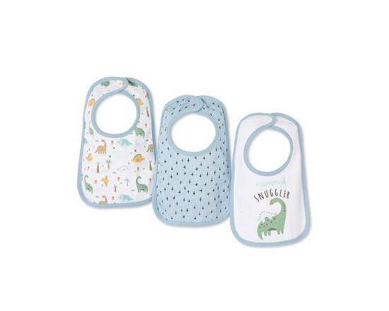 George Infants' Gender Inclusive Bib 3-Pack (Dino)