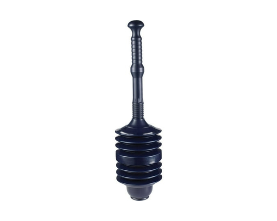 Débouchoir accordéon Master Plumber, manche 22 1/2 po, ventouse robuste ondulée, poly 2 pièces