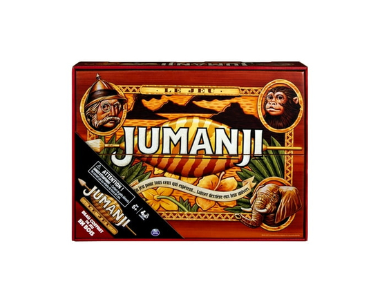 Jumanji - Jeu de société rétro classique des années 90 de luxe en bois (Langue française seulement)