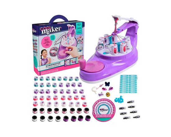 Cool Maker, KumiKreator Bead & Braider Friendship Necklace & Bracelet Making Kit (Packaging May Vary), Arts and Crafts Kids Toys for Ages 8 and up
