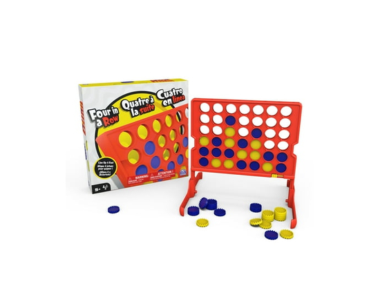 Spin Master Games, Four in Row Game for Kids Colorful 2-Player Board Game for Family Game Night Cool Things Fun Games, for Kids Ages 5 and up