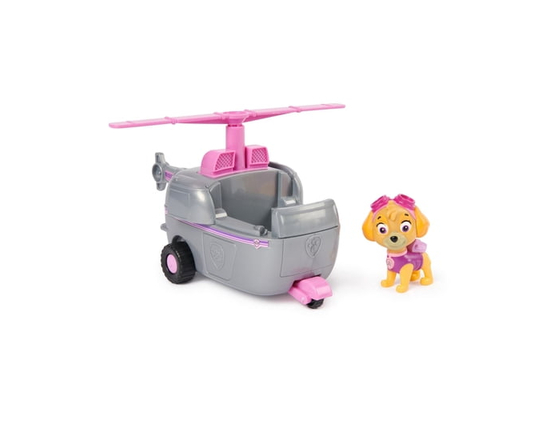 PAW Patrol, Skye Helicopter, Véhicule avec figurine articulée à collectionner, jouets respectueux de la planète pour les garçons et les filles à parti
