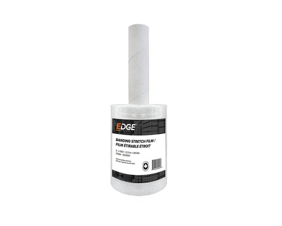EDGE Mini Stretch Wrap Film with Handle, 5 inch x 1000 ft, Clear - 5" wide