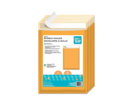 Pen+Gear Kraft Bubble Mailer #5 - 5 (Youth)