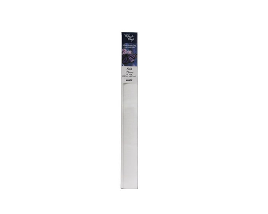 DMC CHARLES CRAFT 11-Count Cotton Aida Fabric, White