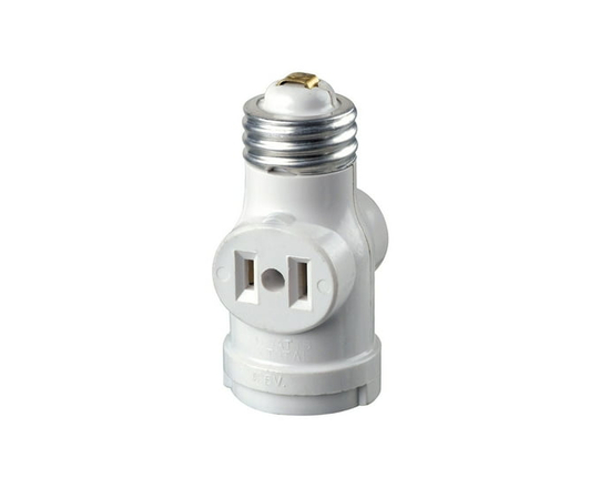 Leviton 2-outlet Socket Adapter