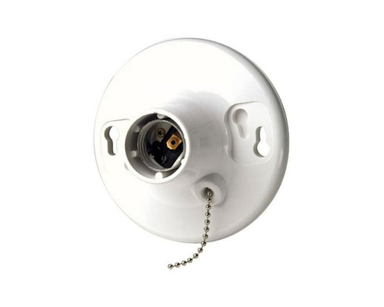Ceiling Lampholder with Pull Chain