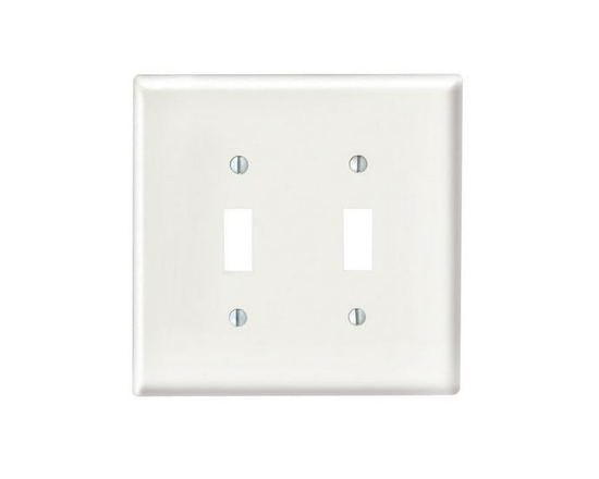 2-Gang Toggle Switch Wallplate