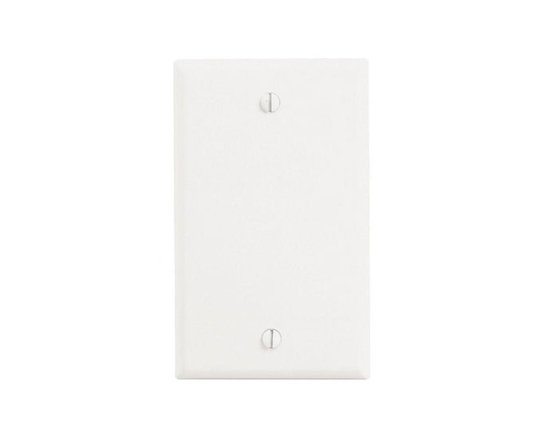 Leviton 1-Gang No Device Blank Wallplate - White