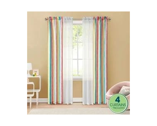 Ensemble de 4 panneaux de rideaux Your Zone, 27,5" x 84", camouflage gris - 27.5 pouces x 84 pouces (Multi)