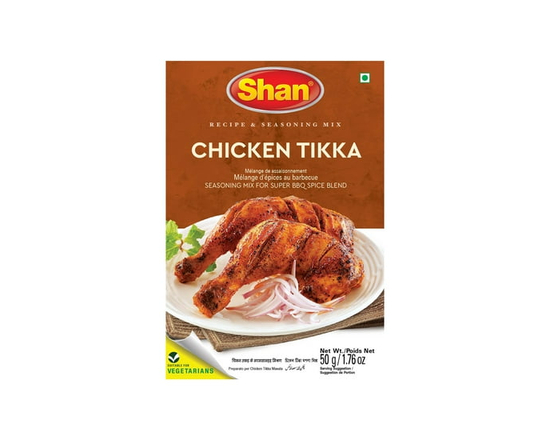Recette de poulet tikka et mélange d'assaisonnement Shan - 50g