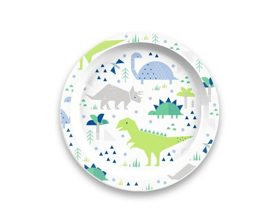 Mainstays Kids Round Plate - Dino - 8.5 in